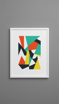 Framed Abstract Print on Archival Paper